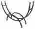 W-1859 Uniflame Contemporary Black Log Rack Fireplace Accessory 728649802419