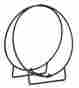 W-1890 Uniflame 24 In Black Log Hoop 1 2 Heating Fireplace Solid Stock 728649801337