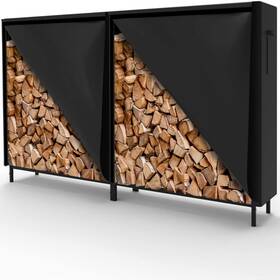 Us-tnflr721-bwn Walmann Firewood Rack 6 Ft Heavy Duty 600d Oxford Fabric Cover Weather Resistant