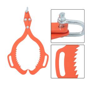 Wa3297492ur Waltvotur Heavy Duty 2 Claw Timber Log Lifting Tongs 32 Inch For Hook Red