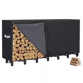 Werph 313040068030 8 Ft Firewood Rack Outdoor Heavy Duty Indoor& Storage Ou