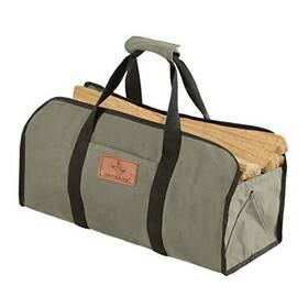 Fba-clt-3404 White Duck Outdoors Inc. Tuff Large Firewood Carrier 21 Oz. Heavy Duty Waxed Tote 23 Inch X10 X12 Olive