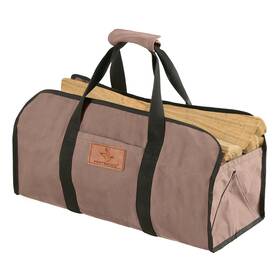 Whiteduck 810055834068 Tuff Large Firewood Carrier 21 Oz. Heavy Duty Waxed Canvas Fireplac
