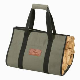 Whiteduck 810055834082 Tuff Large Firewood Carrier 21 Oz. Heavy Duty Waxed Canvas Log Holder