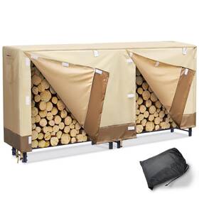 Wiilkac 098537056980 Firewood Rack Cover 8 Ft Waterproof Heavy Duty Feet Log Wood Fo