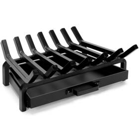 Willow Weave 974701941204 18 Inch Fireplace Grate With Ash Tray Heavy Duty Log W