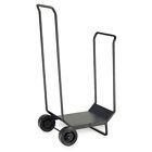 18524 Wood Cart Pilgrim Fireplace Matte Traditional Black