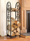 Wood Fire Fireplace Indoor Cover Holder Rack Storage Outdoor Stove Hearth Log