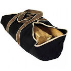 Wood Fireplace 37 Log " Duty Canvas Carrier Bag 1 Heavy 2 20 Black Firewood