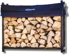 4cord Woodhaven 300481426147 5foot Black - Made In The Usa 1/4cord Plus Firewood Storage Log Rack