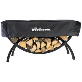 Woodhaven 858432007636 3 Foot Crescent Firewood Rack Heavy Duty - Made In The Usa Indoor Outdoor L