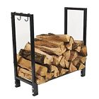 Wr30 Yozos Firewood Racks Sunnydaze 30 Inch Black Steel Log Holder Outdoor 700604012316