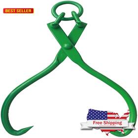 Xropurr 780854375829 Timber Claw Hook 32 In Log Lifting Tongs Heavy Duty Grapple Lumber Skidding