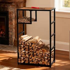 Yohsnor 706384225786 Indoor Firewood Rack - 23 X 39 Inches Durable Holder For And