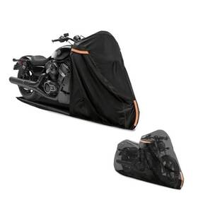 Youkaver 717931010281 Full Enclosed Motorcycle Cover With 104 Inch W X 43 D 59 H Black-full