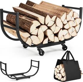 Hwchj30 Yqbrao Firewood Rack Indoor With Log Carrier 30 Inch Outdoor Hol