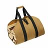 Ysb-yjx9013-pmbz Eletecpro Durable Waxed Canvas Firewood Log Carrier Heavy Duty Tote