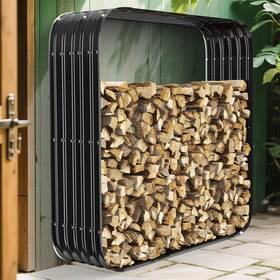Fxchj-125-bk Ysejomp 50 Inch Large Square Firewood Rack Waterproof - 500 Lb Capacity 0.8mm Thick Galva