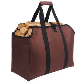 Yuoidomy 755502848710 Firewood Carrier Heavy Duty Log Bag Durable Wood Tote Fireplace Stove Accesso