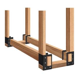 Chj2x404 Yvhfwoy Firewood Log Storage Rack Bracket 4 Packfireplace Wood Holderindoor O