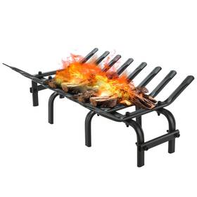 Khj-48 Zbzbml Willow Weave Fireplace Grates - Steel Firewood Log Burning Rack/fireplace