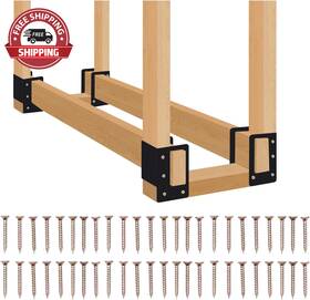 Zhi006 Zhi 313109975934 Adjustable Heavy Duty Firewood Storage Rack Bracket