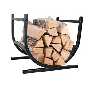 Zixnexkoo 226129191397 17 Inch Firewood Rack Indoor/outdoor Wood Storage Log Bin Holder