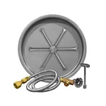 Firegear Match Light Gas Pit Burner Kit, Ul, Round BOWL,19" Stainless Steel. Fixed Price $615.99.