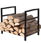 Phi Villa 17" Firewood Rack Indoor Outdoor Steel Storage Log Holder Black. Fixed Price $62.13.