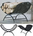 Style Selections Steel Indoor Log Rack With Tote 13" 19.5" New Box. Fixed Price $44.99.