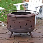 30 In Cosmic Steel Smokeless Fire Pit With Log Poker And Cover By Sunnydaze. Fixed Price $265.00.