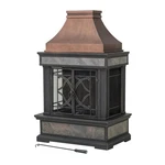 Sunjoy Heirloom Slate Wood Burning Fireplace - Copper. Fixed Price $559.65.