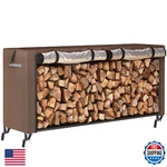 Fixwal 8FT Waterproof Firewood Cover Heavy Duty Oxford Outdoor Rack. Fixed Price $43.83.
