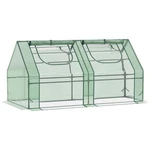 Outsunny 6X3X3 Ft Portable Greenhouse, Steel Frame, 2 Pe Covers,. Fixed Price $76.98.