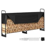 Vevor 8.5FT Outdoor Firewood Rack With Cover, 102X14.2X46.1 In, Heavy Duty. Fixed Price $239.97.