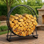Idzo 41IN Firewood Rack, 400LBS Load Capacity, Rust Resistant Steel, Black, W.... Fixed Price $139.90.