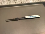 Vintage Rarely Seen Lifetime Meat Fork With Blue Cornflower Handle. Fixed Price $8.16.