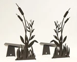 Stylish Black Andiron For Fireplace - Elegant Pond Design Home Accent. Fixed Price $153.99.