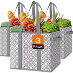 Reusable Grocery Bags 3 Pack ,large Tote Water Resistant Shoppin.... Fixed Price $24.99.