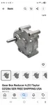 Gear Box Reducer 4.21:1 Taylor 021286 Ser. Fixed Price $425.00.