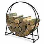 41 Inch Firewood Log Hoop, Fireplace Storage Rack, Heavy-duty Round Stee.... Fixed Price $51.81.