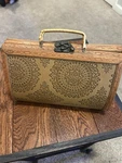 Vintage Box Purse Wood Rattan Willow Handbag. Fixed Price $32.00.