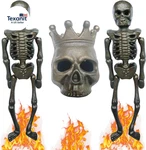 Cast Iron Skull Gas Log For Pits,fireplace - Halloween Skeleton Decoration,. Fixed Price $19.86.