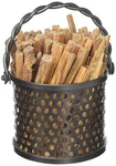 Twisted Ropr Fatwood Holder Basket Caddy, Graphite, 6.75 X 5.5. Fixed Price $96.84.