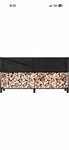 Heavy Duty 8 Ft 1/2 Cord Firewood Rack W/ Cover Combo Log Holder Up To 3300 Lbs. Fixed Price $49.00.