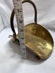 Vintage Brass Fireplace Ash Scuttle Lion Head Hearth Bucket Coal Holder Decor. Fixed Price $33.00.