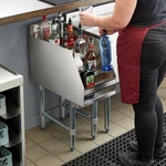 New 12" Undercounter Sink Liquor Display Rack Bar Commercial Stainless Steel Nsf. Fixed Price $410.00.