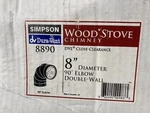 Simpson 8890 Double Wall 90* Black For Fireplace/wood Stove. Fixed Price $100.00.