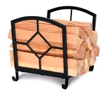 Pilgrim Home And Hearth Forge Nouveau Napa Wood Holder-black. Fixed Price $125.00.
