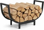 Thornfield 24.5 Inch Curved Firewood Rack, Indoor Outdoor Durable Log Holder, He. Fixed Price $29.99.